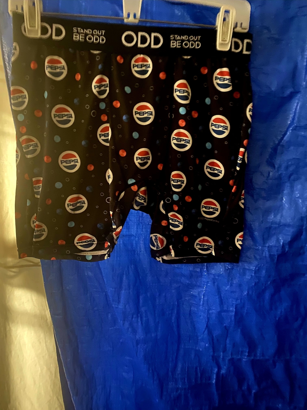 Pepsi Black Logo Boxer Briefs with Red & Blue Accents